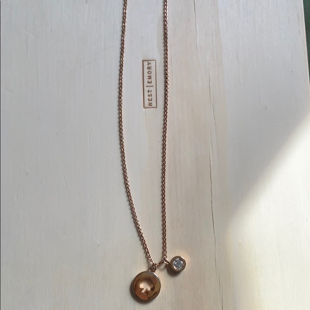 Kate spade rose gold necklace